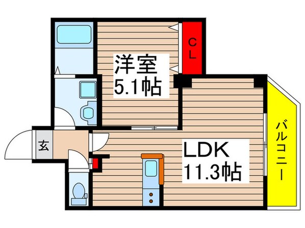 CONNECT PARK HILLS　八千代台の物件間取画像